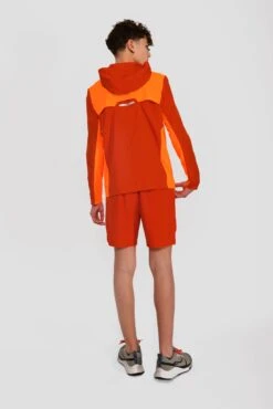 Junior Speed Windbreaker - Cardinal Red/Fiery Orange -Sports Clothing Store SPEED WINDBREAKER CARDINAL RED FIERY ORANGE back