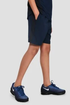 Junior Sprint Short - Midnight Blue/Space Blue -Sports Clothing Store SPRINT SHORT MIDNIGHT BLUE SPACE BLUE side other