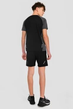 Junior Sprint T-Shirt - Black/Jet Grey -Sports Clothing Store SPRINT TEE BLACK JET GREY back