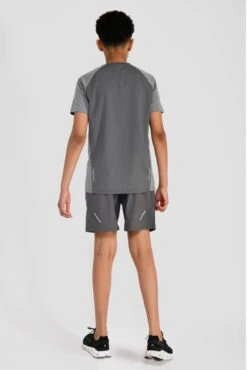 Junior Sprint T-Shirt - Cement Grey/Platinum Grey -Sports Clothing Store SPRINT TEE CEMENT GREY PLATINUM GREY back