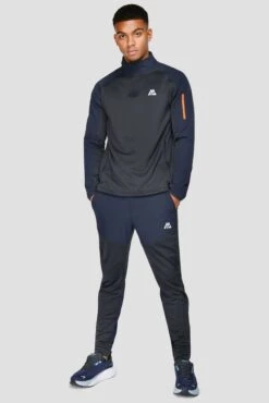 Summit Jogger - Navy Marl/Midnight Blue 8 Summit Jogger - Navy Marl/Midnight Blue -Sports Clothing Store SUMMITPOLYJOGGER NAVYMARL MIDNIGHTBLUE fullfront