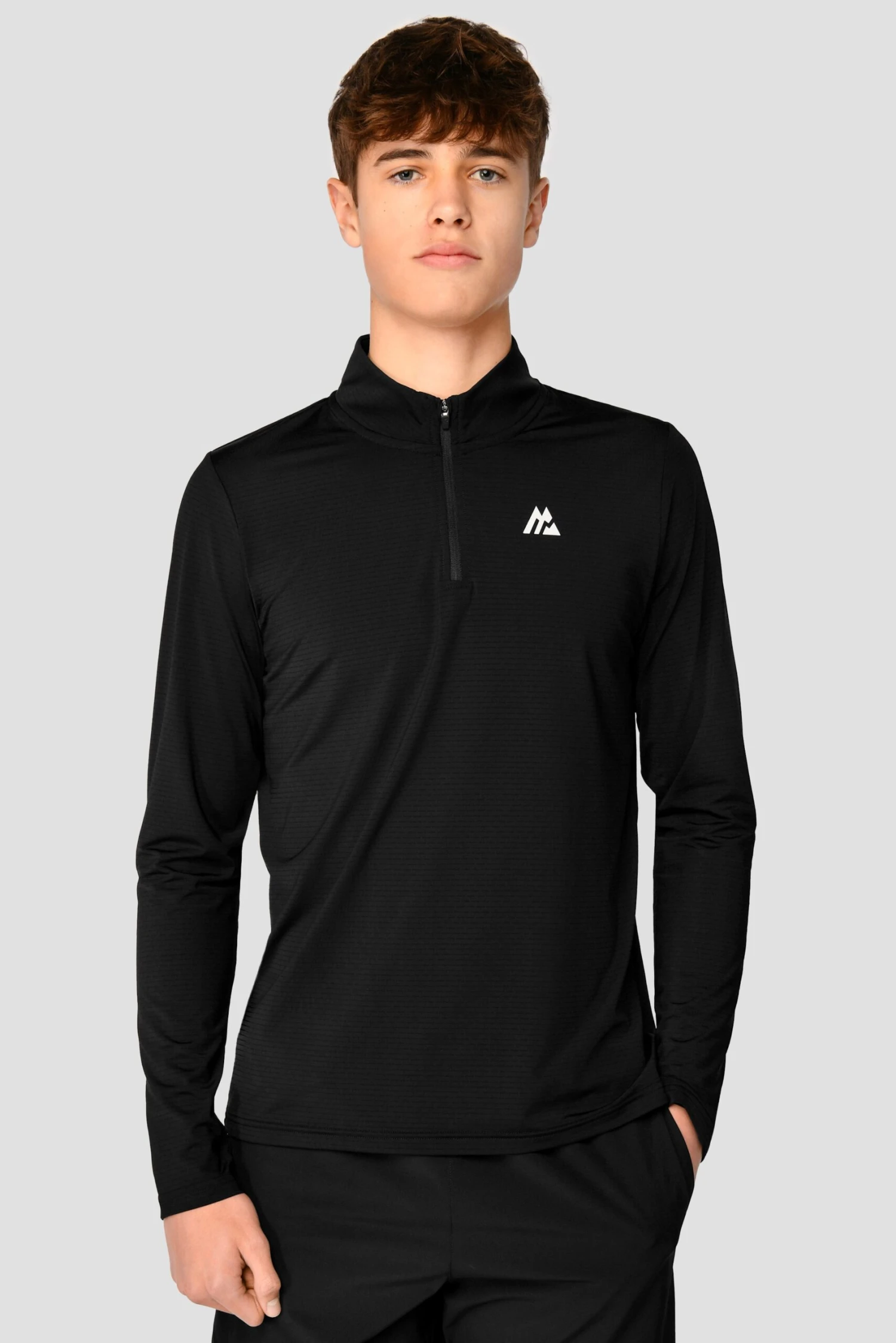 Junior Speed 1/4 Zip - Black 1 Junior Speed 1/4 Zip - Black