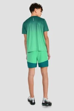 Junior Track Fade T-Shirt - Deep Sea/Mountain Meadow -Sports Clothing Store TRACK FADE TEE DEEP SEA MOUNTAIN MEADOW back