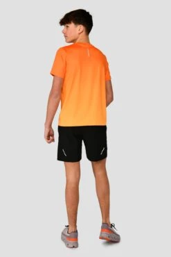 Junior Track Fade T-Shirt - Fiery Orange/Ember -Sports Clothing Store TRACK FADE TEE FIERY ORANGE EMBER back