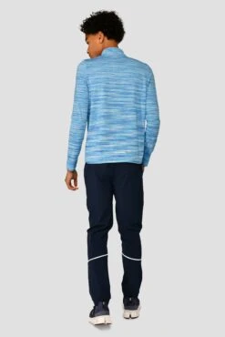 Junior Trail 2.0 1/4 Zip - Neon Blue/Sky -Sports Clothing Store TRAIL 2.0 1 4 ZIP NEON BLUE NEON SKY WHITE back