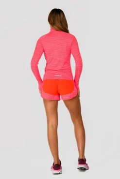 Women's Trail 2.0 1/4 Zip - Neon Pink/Red -Sports Clothing Store TRAIL 2.0 1 4 ZIP NEON PINK MAGENTA PINK PUNCH SHOCKING PINK FIESTA RED FULLBACK
