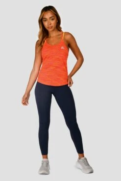 Trail 2.0 Strappy Vest - Neon Pink/Orange/Red Multi -Sports Clothing Store TRAIL 2.0 STRAPPY VEST MAGENTA LAVA SAFETY ORANGE EMBER front