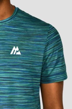 Trail 2.0 T-Shirt - Navy/Turquoise 9 Trail 2.0 T-Shirt - Navy/Turquoise -Sports Clothing Store TRAIL 2.0 TEE AERO BLUE DEEP SEA MARINE BLUE MIDNIGHT BLUE logo