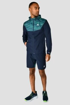 Trail Panel 2.0 Short - Navy/Turquoise -Sports Clothing Store TRAIL PANEL 2.0 SHORT MIDNIGHT BLUE AERO BLUE DEEP SEA full front