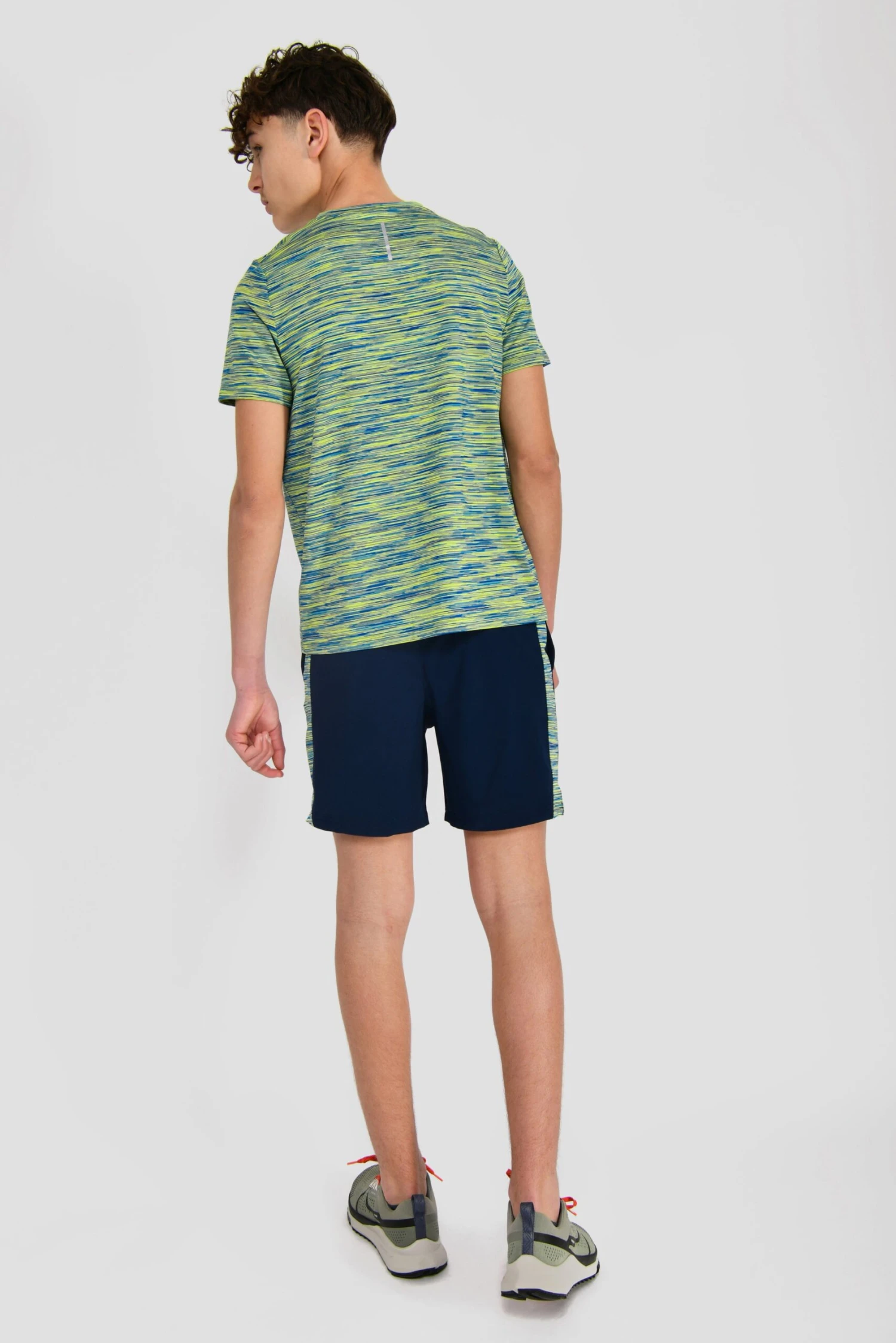 Junior Trail Panel Short - Navy/Neon Blue/Lime 4 Junior Trail Panel Short - Navy/Neon Blue/Lime - Image 4