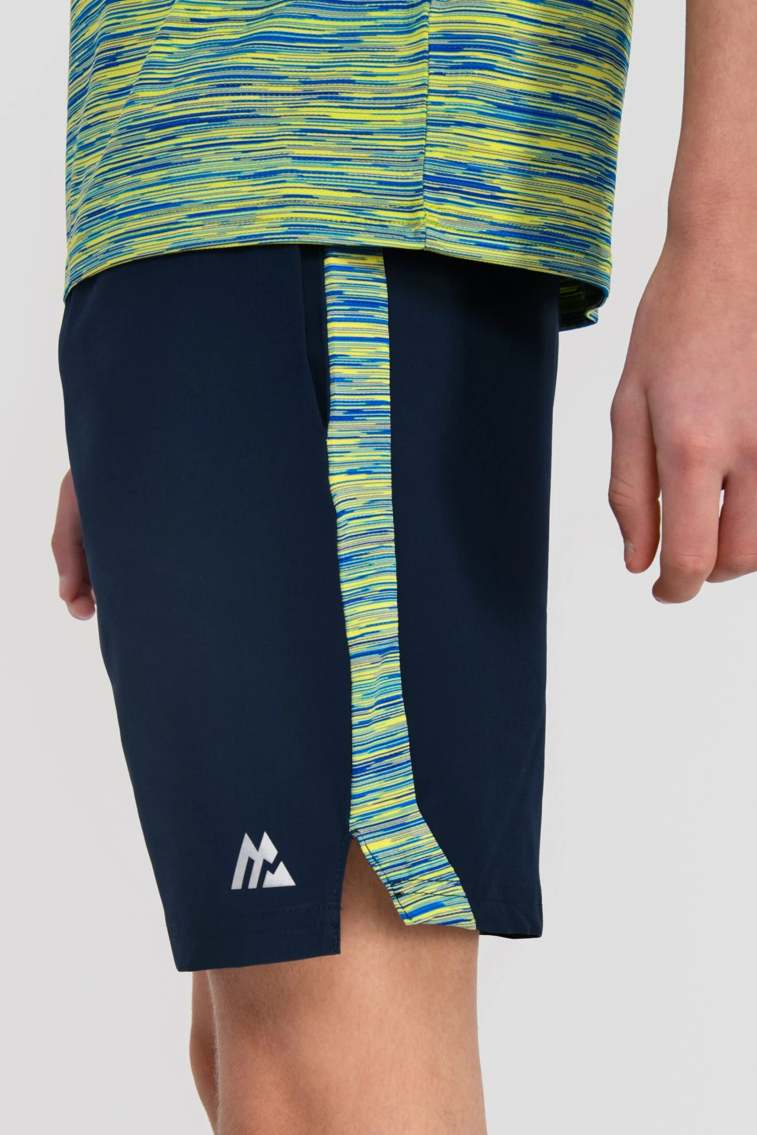 Junior Trail Panel Short - Navy/Neon Blue/Lime 7 Junior Trail Panel Short - Navy/Neon Blue/Lime - Image 7