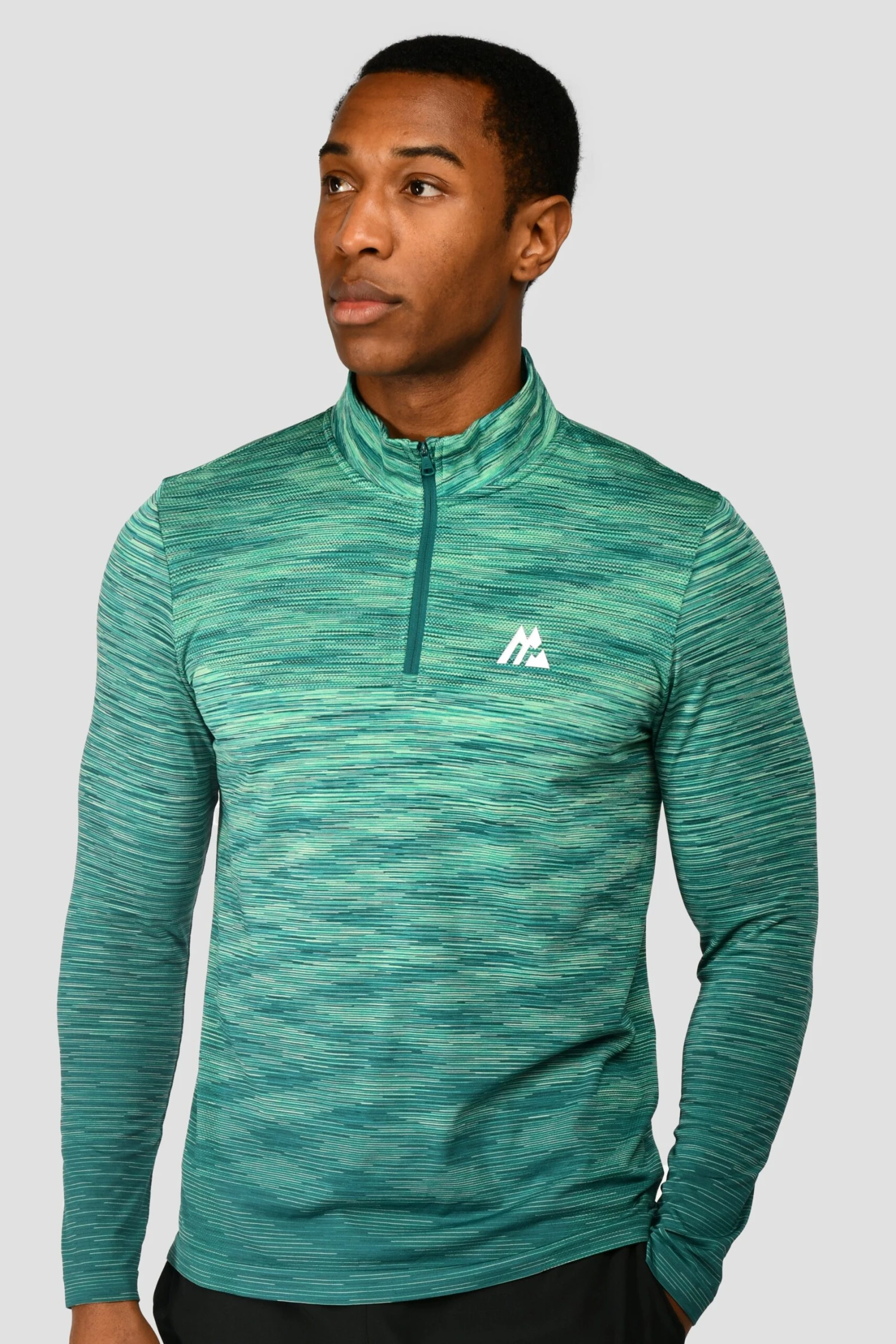 Trail Seamless 1/4 Zip - Mountain Meadow/Deep Sea 1 Trail Seamless 1/4 Zip - Mountain Meadow/Deep Sea