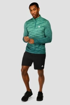 Trail Seamless 1/4 Zip - Mountain Meadow/Deep Sea 8 Trail Seamless 1/4 Zip - Mountain Meadow/Deep Sea -Sports Clothing Store TRAIL SEAMLESS 1 4 ZIP MOUNTAIN MEADOW DEEP SEA front