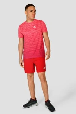 Trail Seamless T-Shirt - Hibiscus/Rouge -Sports Clothing Store TRAIL SEAMLESS TEE HIBISCUS ROUGE front