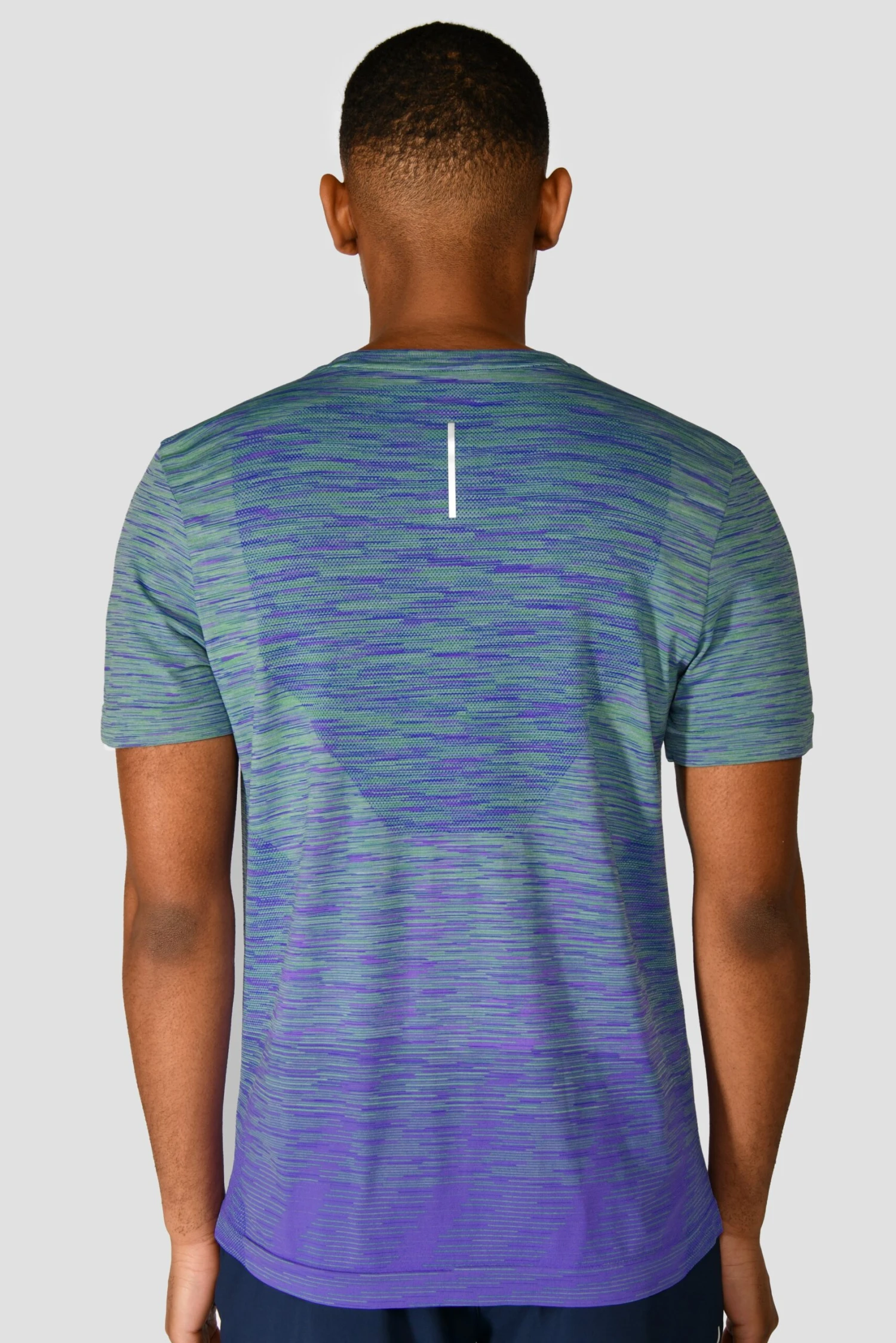 Trail Seamless T-Shirt - Green/Purple 2 Trail Seamless T-Shirt - Green/Purple - Image 2