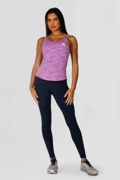 Trail 2.0 Strappy Vest - Purple/Pink -Sports Clothing Store TRAIL2.0STRAPPYVEST THISTLE ROYALPURPLE VIVIDVIOLET NEONPINK FULLFRONT