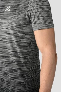 Trail Seamless T-Shirt - Black/Grey Multi -Sports Clothing Store TRAILSEAMLESSTEE BLACK WHITE CEMENTGREYclose2 1