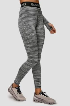 Trail Icon Legging - Black/Grey Multi -Sports Clothing Store Trail Icon Legging GREY BLACK WHITE Side 2