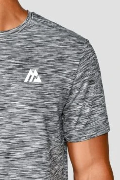 Trail 2.0 T-Shirt - Black/Grey Multi -Sports Clothing Store Trail2.0T Shirt MONUMENT CASTLEROCK BLACK WHITE close