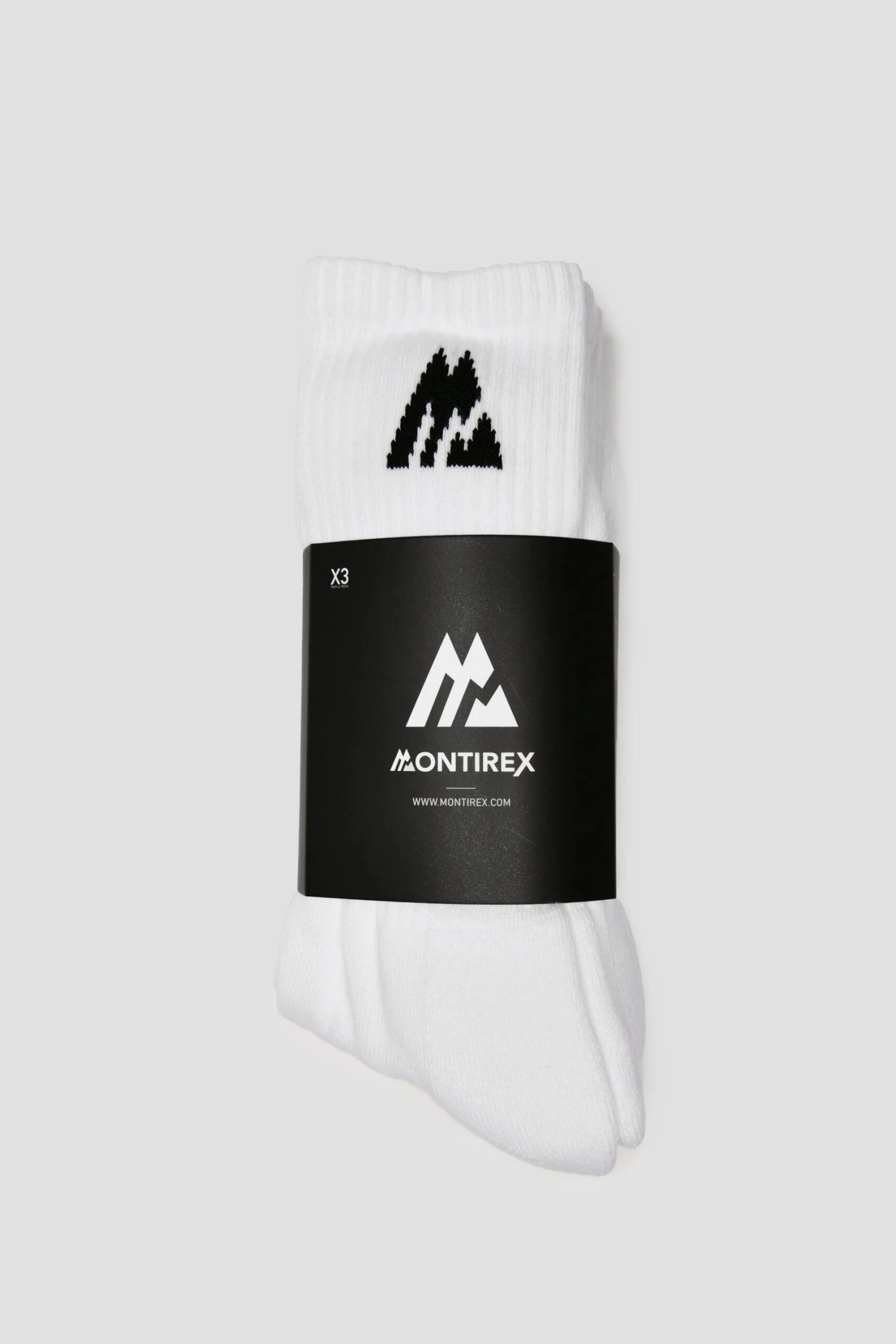MTX Performance Socks 3 Pack - White/Black 2 MTX Performance Socks 3 Pack - White/Black - Image 2
